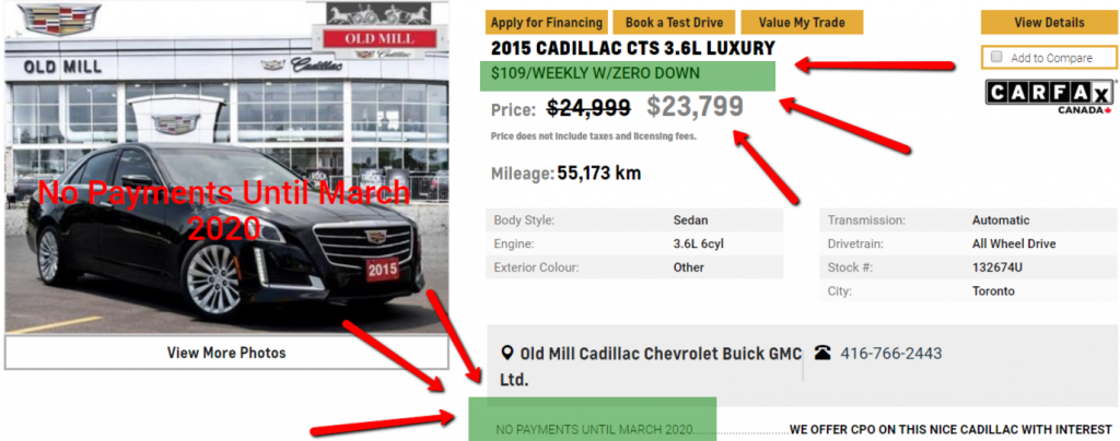 2015 CADILLAC CTS 3.6L LUXURY